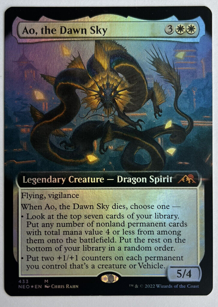 AO The Dawn Sky Extended Art FOIL NEO MTG Pack Fresh Unplayed