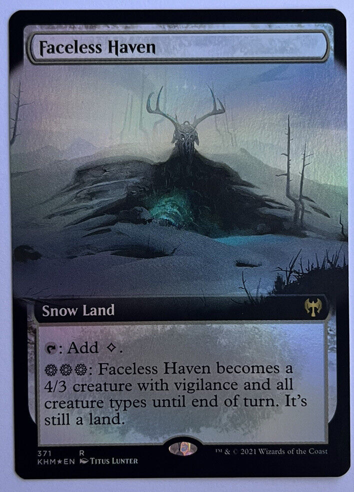 Faceless Haven Extended Art FOIL Kaldheim MTG Pack Fresh Unplayed