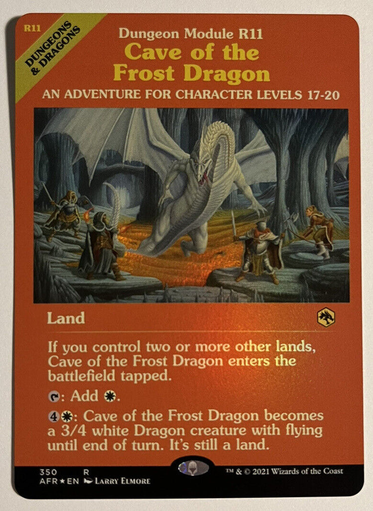 Cave Of The Frost Dragon Showcase FOIL AFR MTG Pack Fresh Unplayed