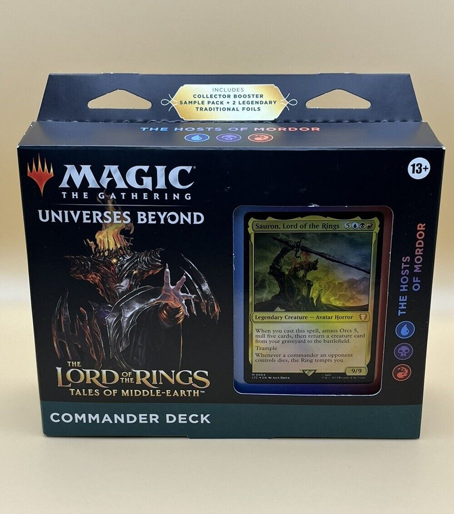 MTG Lotr Commander Deck Hosts Of Mordor Universes Beyond Sealed/New