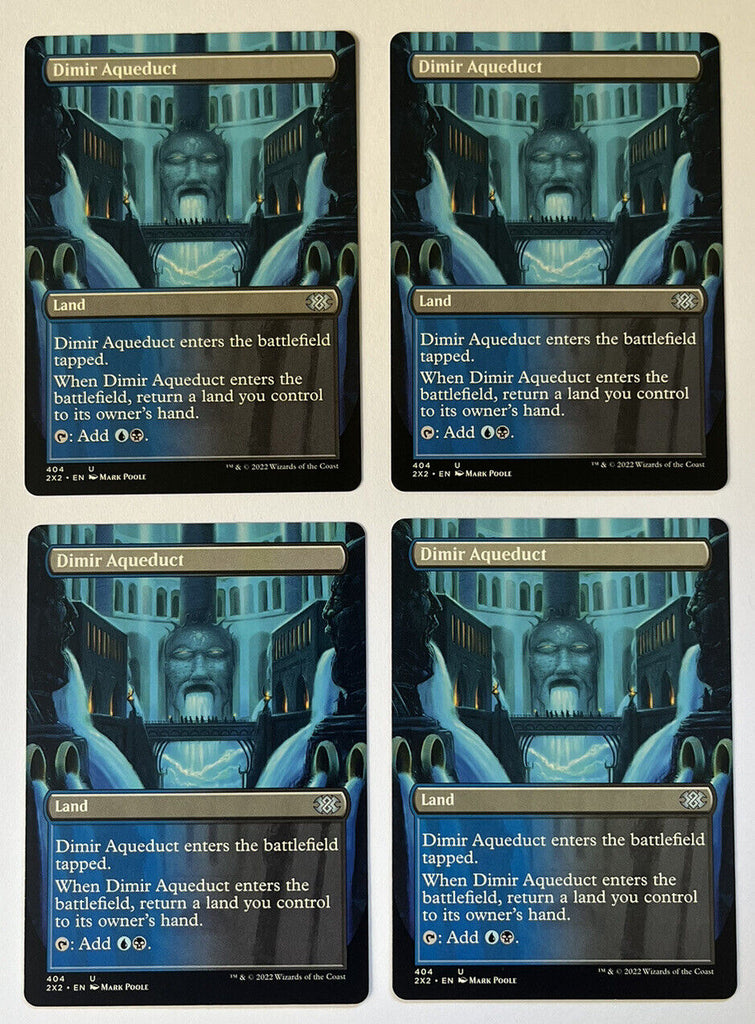 Dimir Aqueduct 4 x Card Play Set Borderless Double Masters 2022 MTG Pack Fresh