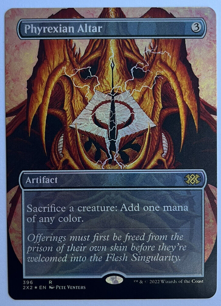 Phyrexian Altar Borderless FOIL Double Masters 2022 MTG Pack Fresh Unplayed