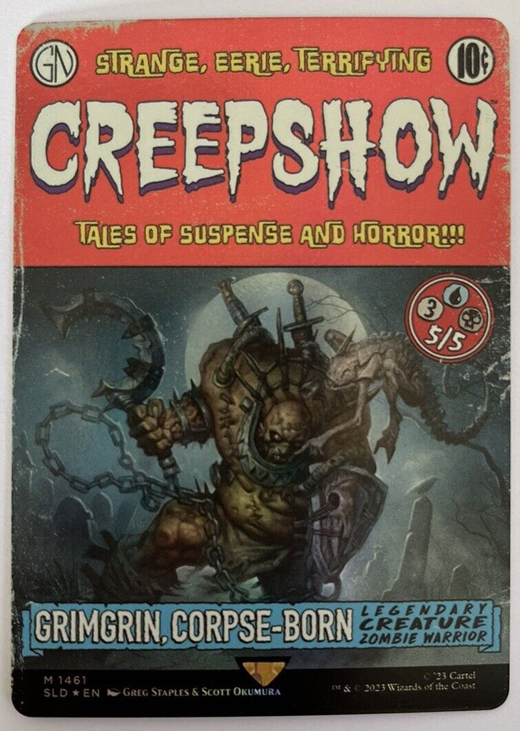 Grimgrin Corpse-Born FOIL Secret Lair X Creepshow MTG Pack Fresh