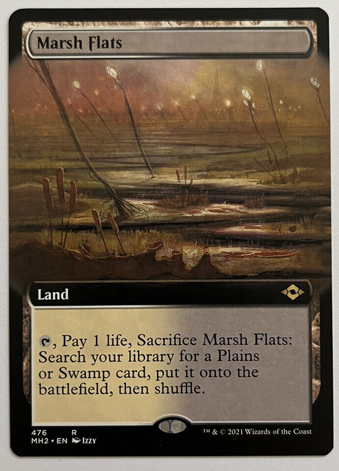 Marsh Flats Extended Art Modern Horizons 2 MTG Pack Fresh Unplayed