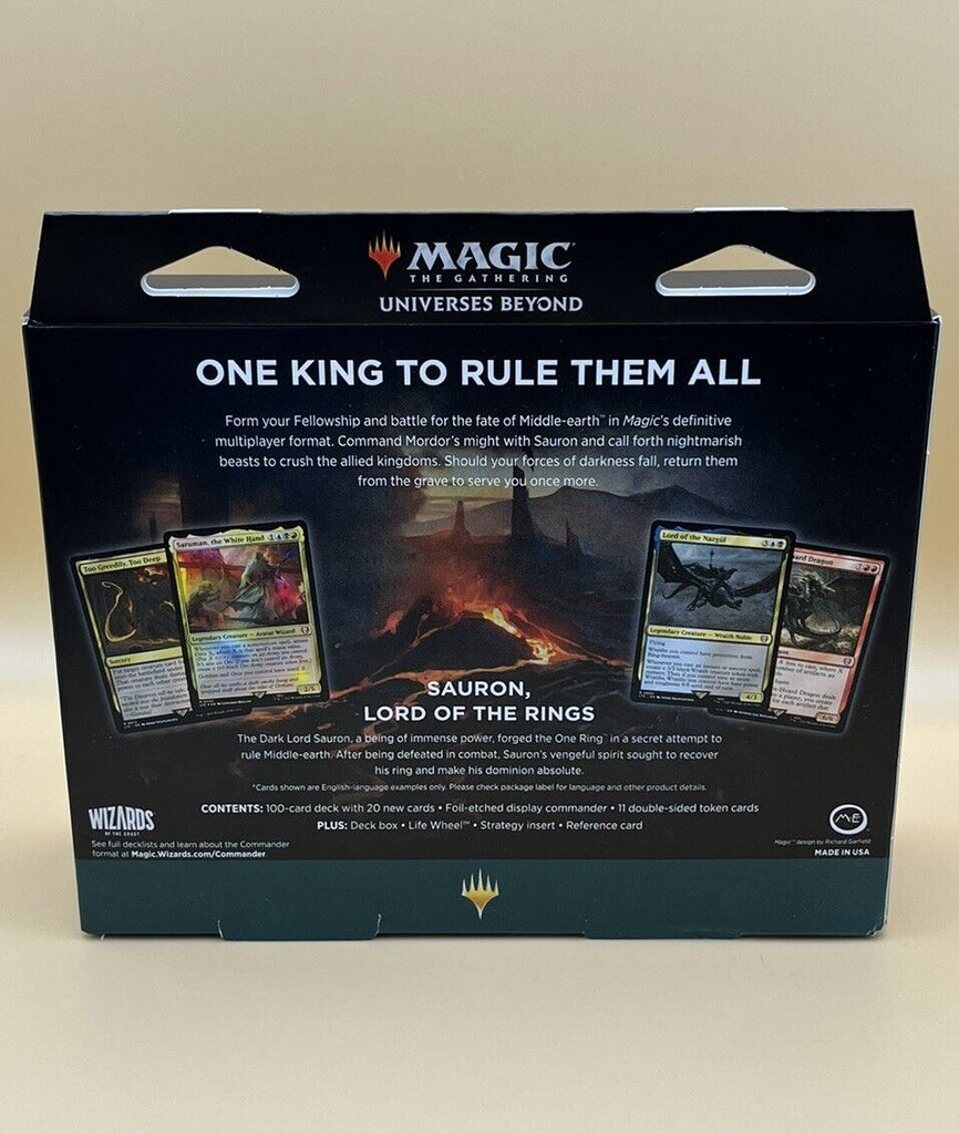 MTG Lotr Commander Deck Hosts Of Mordor Universes Beyond Sealed/New