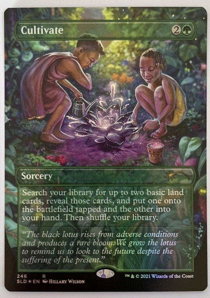 Cultivate Borderless FOIL Secret Lair MTG Pack Fresh Unplayed