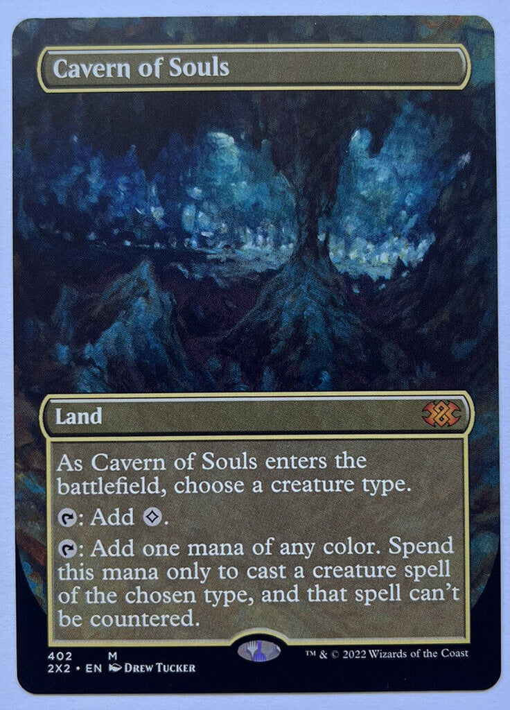 Cavern Of Souls Borderless Double Masters 2022 MTG Pack Fresh Unplayed